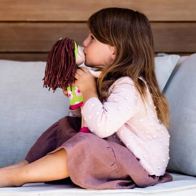 HABA Coco 12" Soft Doll With Brown Hair, Embroidered Face 6 HABA Coco 12" Soft Doll With Brown Hair, Embroidered Face - Image 4