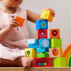HABA Fun With Sounds Wooden Discovery Blocks With Acoustic Sounds (Made In Germany)