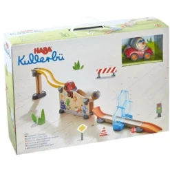 HABA Kullerbu Theme Set - Crash Test - 18 Piece Playset With Convertible Car And Stuntman Steve Ball -Haba GUEST 5c211161 4401 4ab7 866a 9e323d07797a