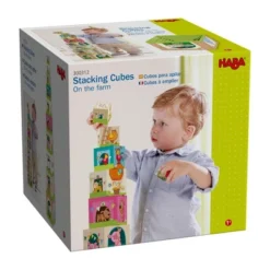 HABA On The Farm Sturdy Cardboard Nesting & Stacking Cubes -Haba GUEST 70893b9d e31d 41a0 89db 7e9b3fe101c9