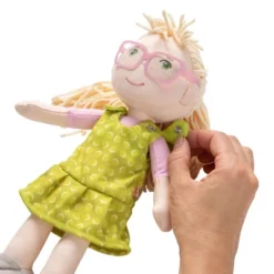HABA Leonore 12" Soft Doll With Blonde Hair And Removable Glasses (Machine Washable) -Haba GUEST 712efe96 e4a5 42cc b940 6a6a48848042