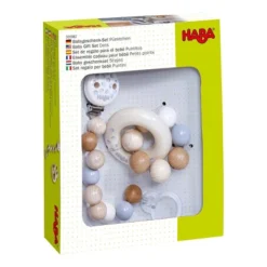 HABA Baby Gift Set Dots With Natural Wood Pacifier Chain And Clutching Toy -Haba GUEST 7c0fbcc1 ddb2 48e3 b70c 5adbdb2acdcd