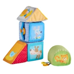 HABA Animal Discovery Cubes - 5 Soft Baby Blocks In Geometric Shapes -Haba GUEST a133b0c3 fff7 45c6 addf 2dbe960519d4