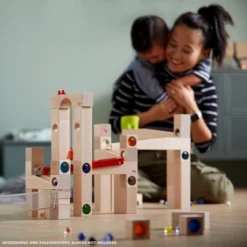 HABA Ball Track Large Basic Set - 42 Piece Wooden Marble Run For Beginner To Expert Architects(Made In Germany) -Haba GUEST a31252d4 5fc5 470e 9575 5ec2b9ec211a
