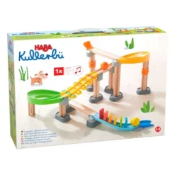 HABA Kullerbu Melody Dominoes Rolling Ball Track Play Set With Xylophone And Stairs For Ages 2+ -Haba GUEST ce128e44 b759 4497 a88b a9ca5b01b442