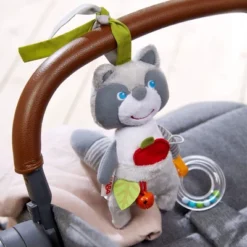 HABA Willie The Raccoon Soft Dangling Figure - For Car Seats, Strollers, Playpens -Haba GUEST d890ae77 fd70 434b b2cc 2ff9843a7de8