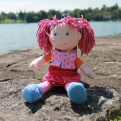 HABA Lilli-Lou 12" Soft Doll With Pink Hair -Haba GUEST df35dadf 0d36 46c9 8010 09428fab4c22