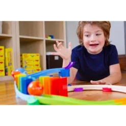 HABA Kulllerbu Kringel Domino Playset - 33 Piece Ball Track Starter Set -Haba GUEST ee96cfda ef6f 43f3 b881 fb73f1f471a4