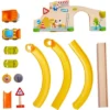 HABA Kullerbu At The Construction Site Play Track - 13 Piece Starter Set With 2 Vehicles And Ball Drop - Ages 2 And Up -Haba GUEST f26fbdf9 2b24 4869 aaa1 c85f0c17cbd8